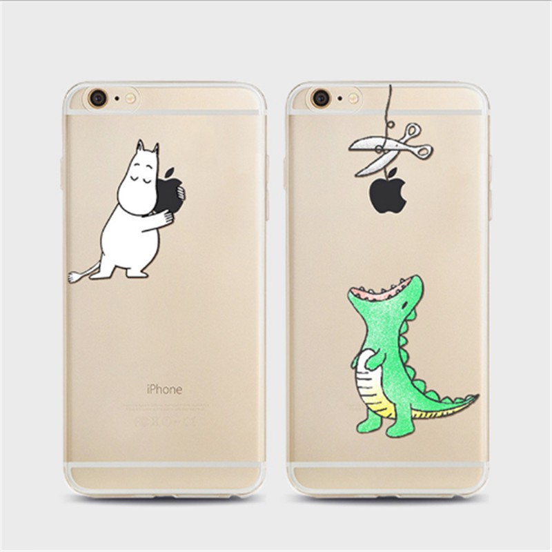 Ốp lưng điện thoại nhựa dẻo Iphone 5 5S SE 6s 7 8 Plus hình cá sấu sáng tạo | BigBuy360 - bigbuy360.vn