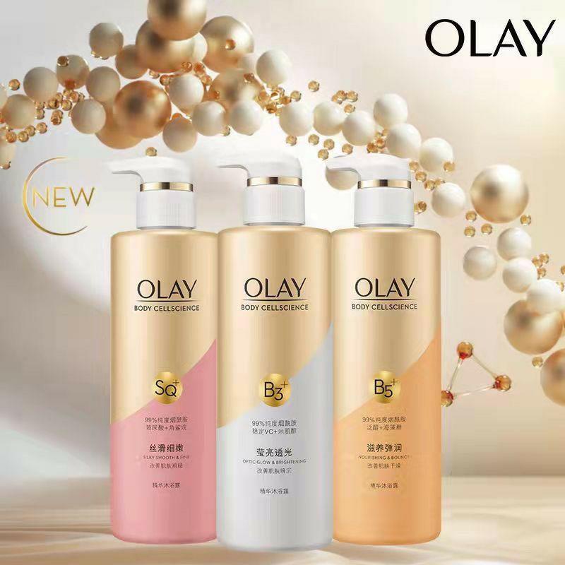 Sữa Tắm Olay B3+ 500ml Dưỡng Ẩm, Sáng Da, Chống Lão Hóa Da Cleansing &amp; Bouncy