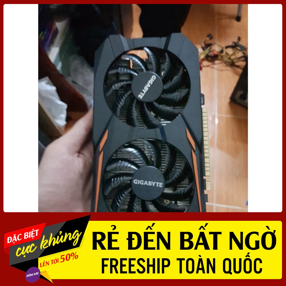 [500K] Vga GTX 1050ti 4G Gigabyte 2 fan còn bảo hành đến 01/2021