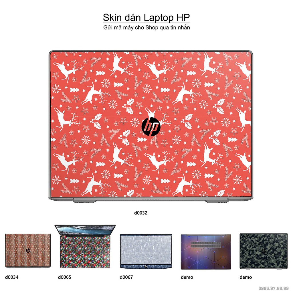 Skin dán Laptop HP in hình Sticker họa tiết (inbox mã máy cho Shop)