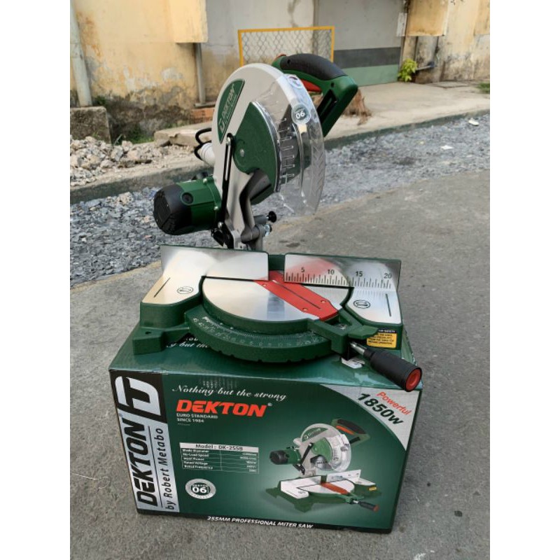 Máy cắt nhôm gỗ dekton 255CR 1850w kèm lưỡi cắt nhôm
