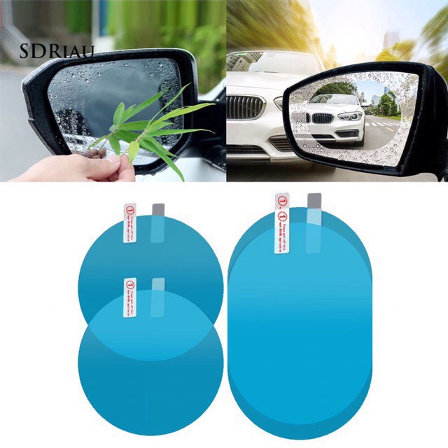 Phụ kiện ô tô, miếng dán gương chiếu hậu ô tô xe máy - Bộ 2 miếng chống nước mờ kính, 100% an toàn khi lái xe