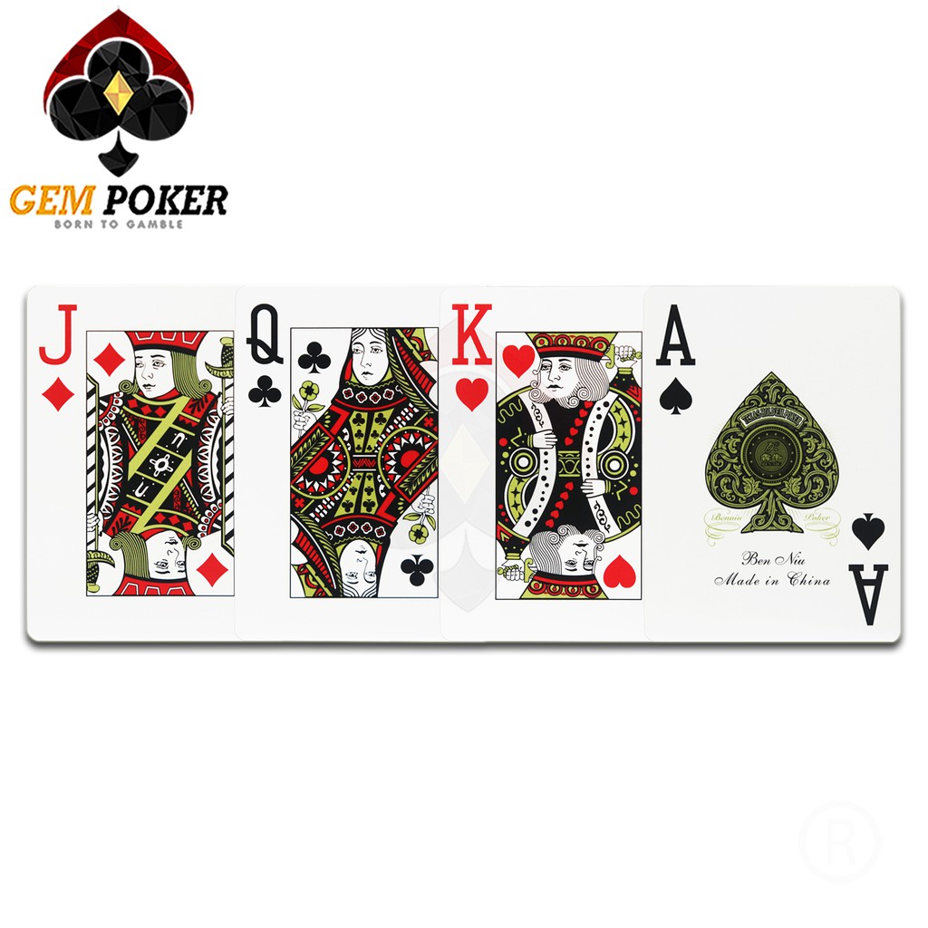 BÀI POKER TEXAS 777 BEN NIU 100% PLASTIC CAO CẤP