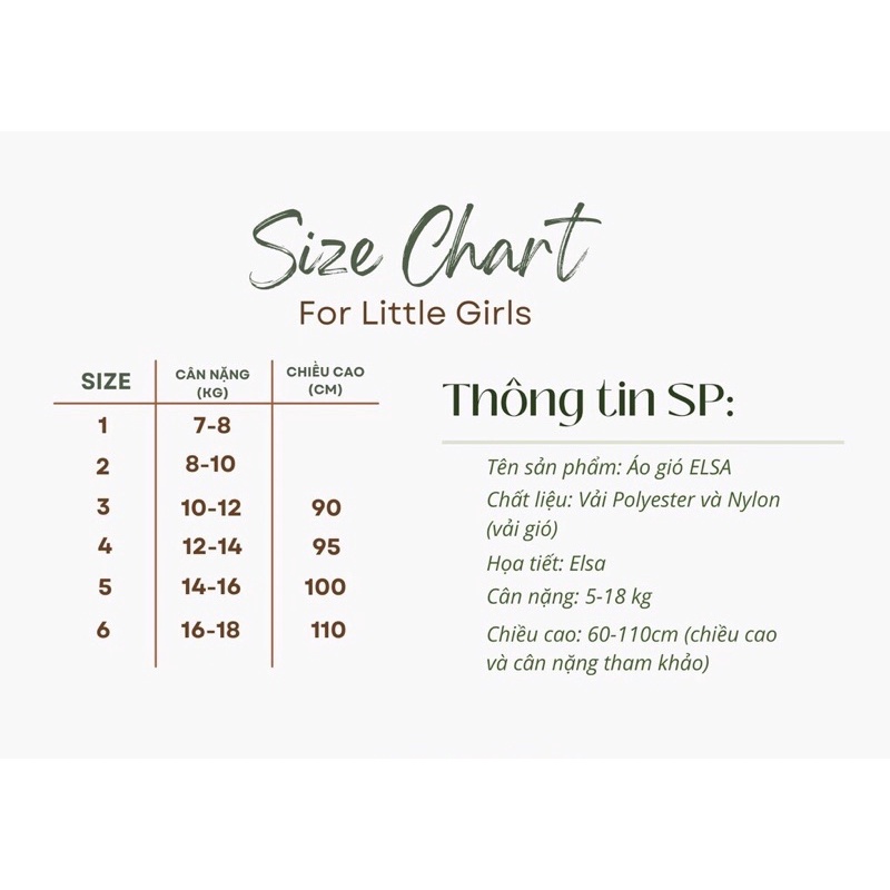 Áo khoác gió elsa bé gái