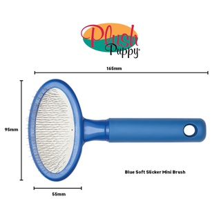 Lược chải bông lông gỡ rối PLUSH PUPPY - Blue Slicker Brush