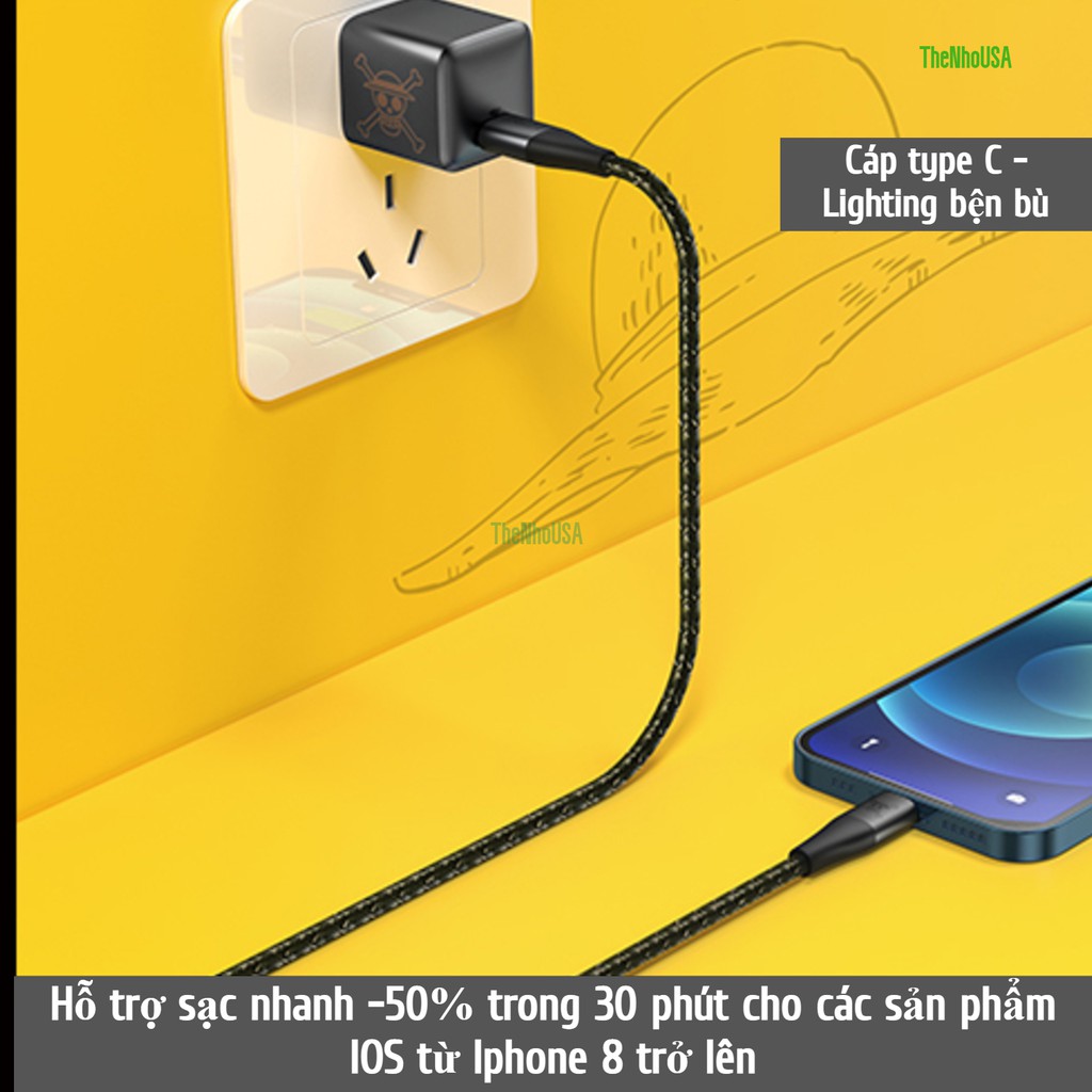 Cáp sạc nhanh Anker Powerline +II USB C - lightning/C - C One Piece - A9540/A9541 [BH 12T]