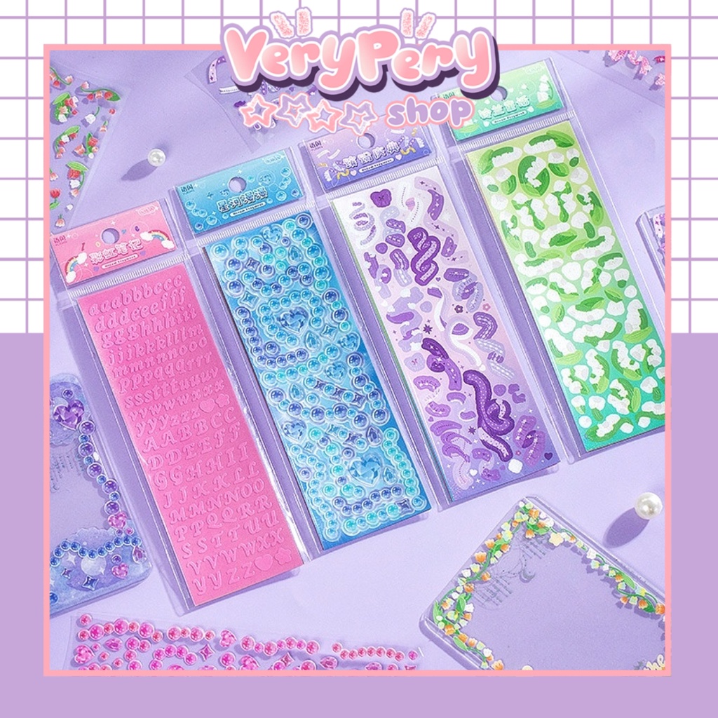 Tấm Sticker Trang Trí Album Sổ Tay/ Decor Toploader/ Làm Bulletjournal