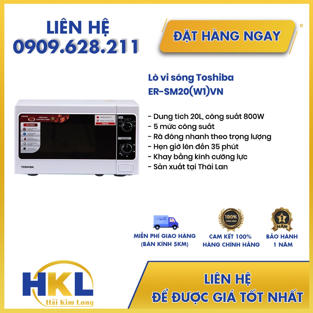 Lò vi sóng Toshiba ER-SM20(W1)VN 20 lít