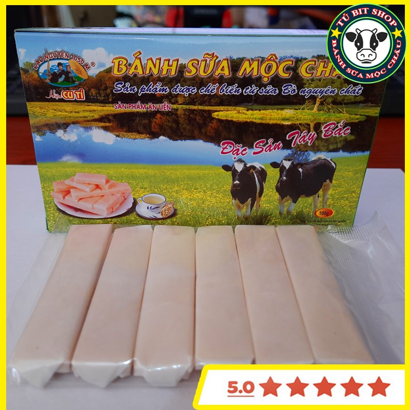 Bánh sữa Mộc Châu - Đặc Sản Tây Bắc (Hộp 100g Hiệu Cu Tỉ)