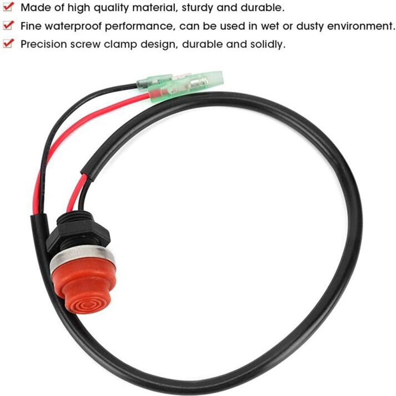 Thuyền đa năng Outboard Động cơ Khởi động Kill Công tắc Nút nhấn không cần chìa khóa , áp dụng cho tất cả các tàu Yamaha