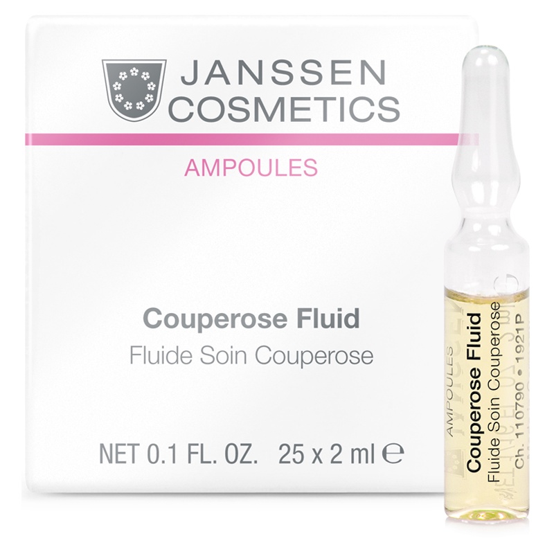 1 lọ serum phục hồi, giảm đỏ Janssen Cosmetics Couperose Fluid 2 ml