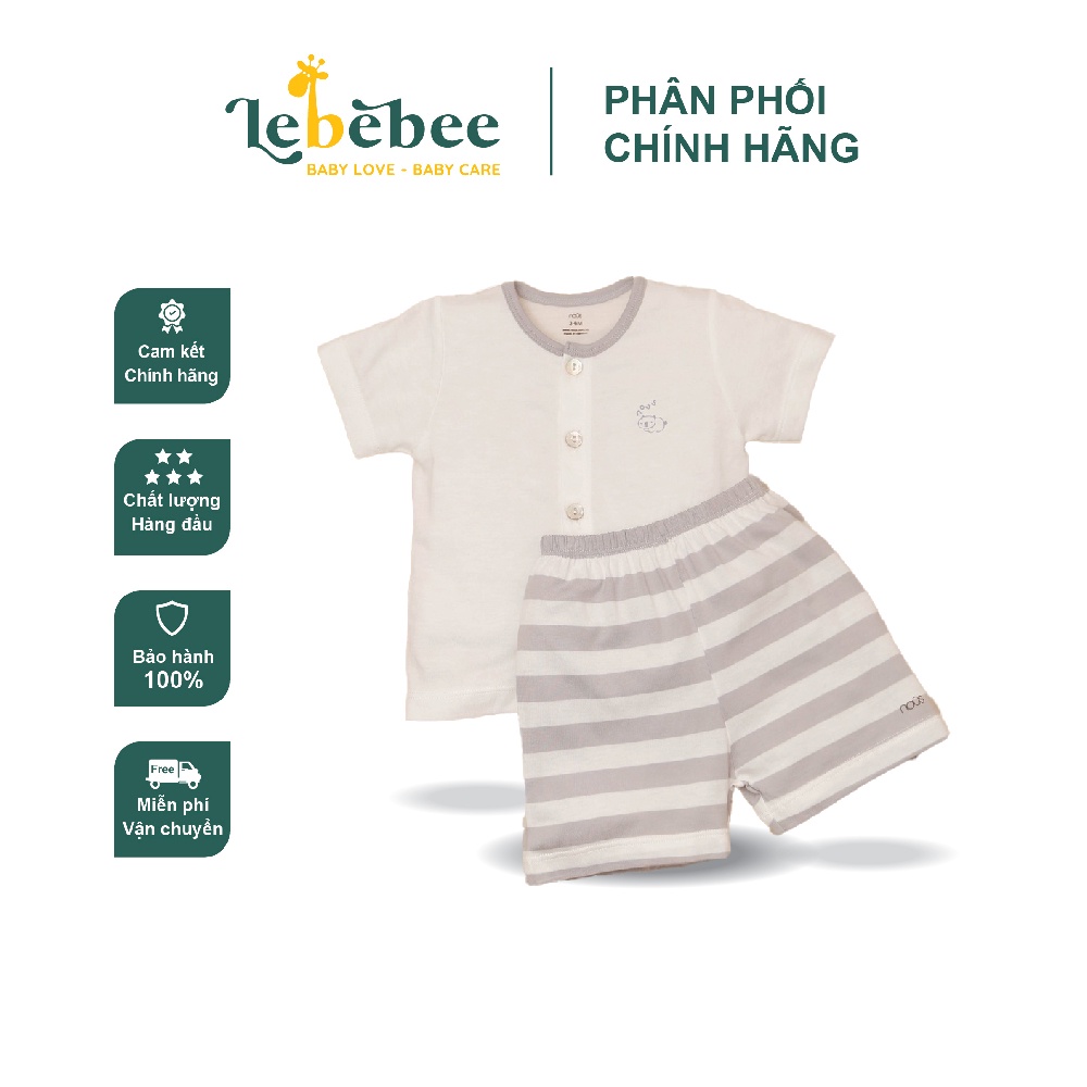 Bộ cài thẳng cộc Nous cho bé từ sơ sinh - Lebebee