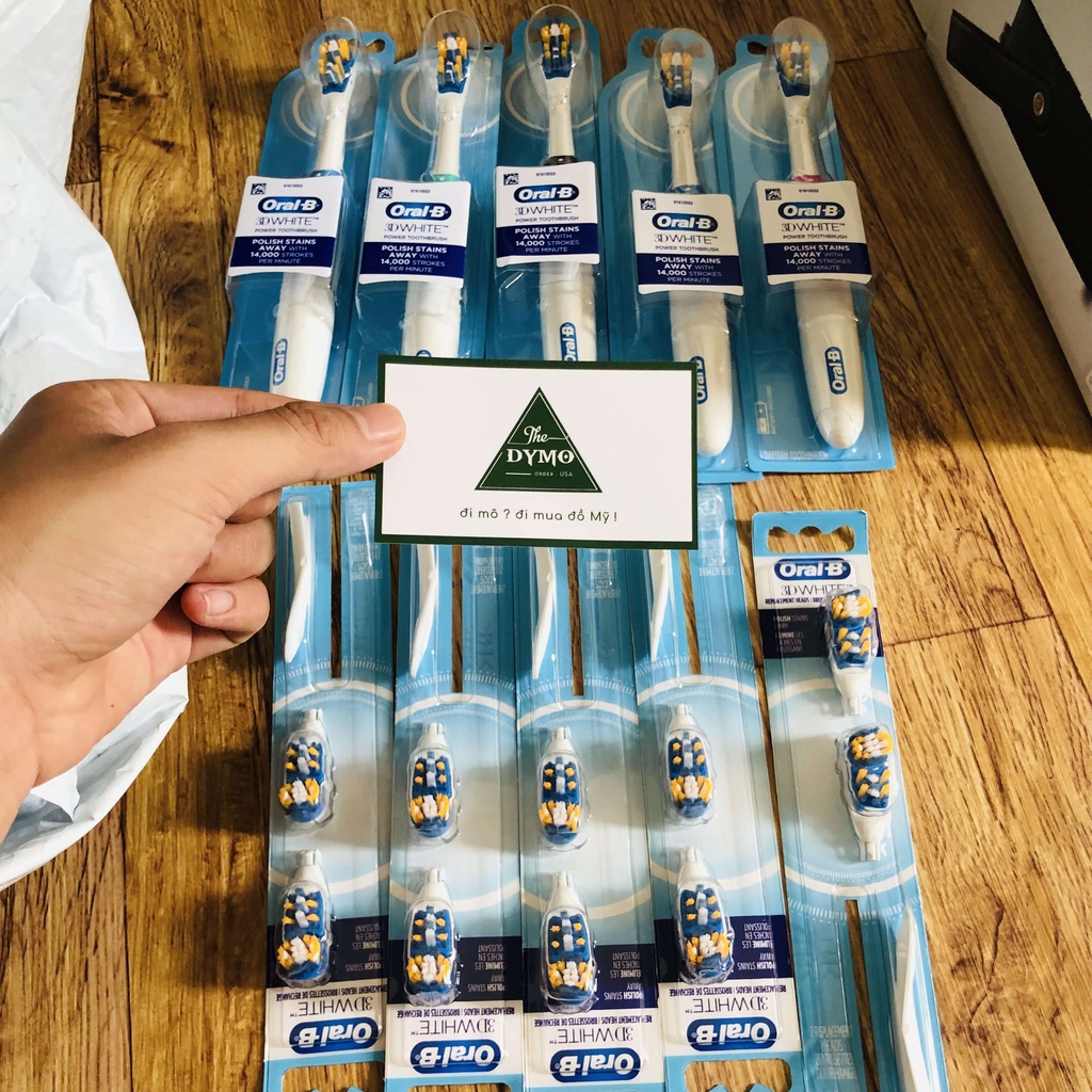Bàn Chải Pin Oral-B 3D White 14000 Vòng/Phút | THE DYMO