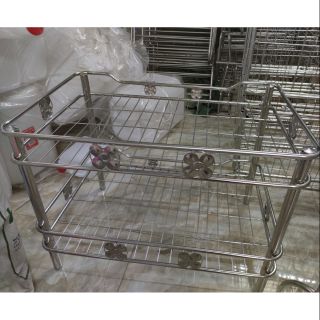 Kệ trạn inox úp chén bát dài 50 60 70cm rộng 40cm