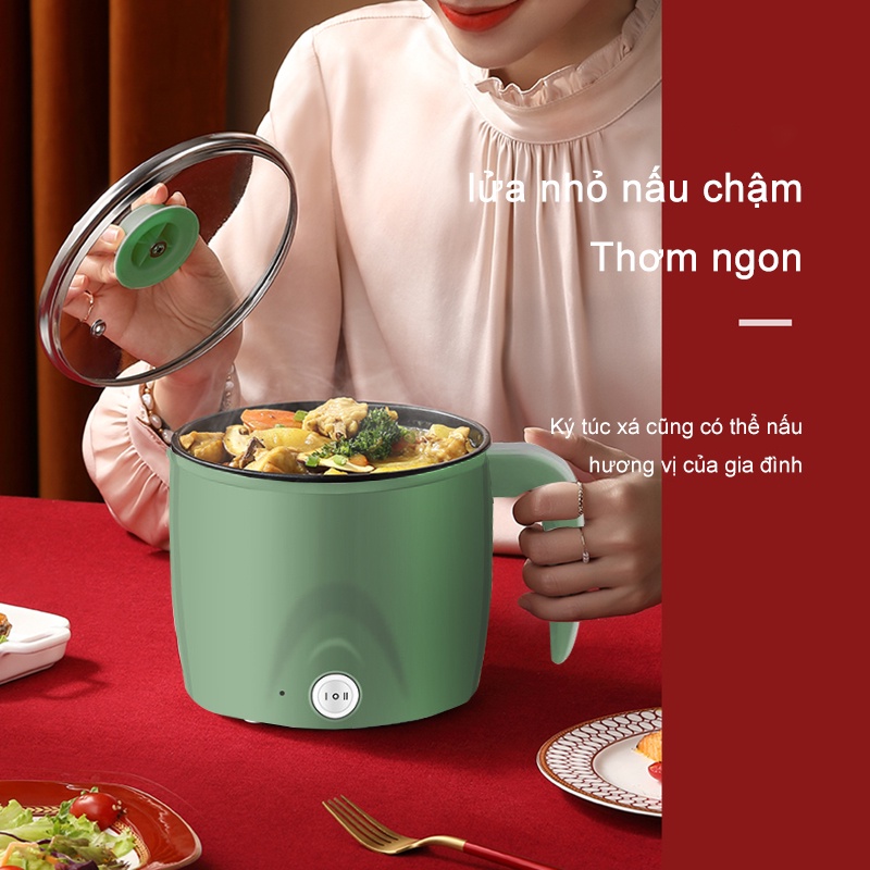 SJ0037 Nồi cơm điện nhỏ ở ký túc xá điện đa năng  nấu ăn sinh