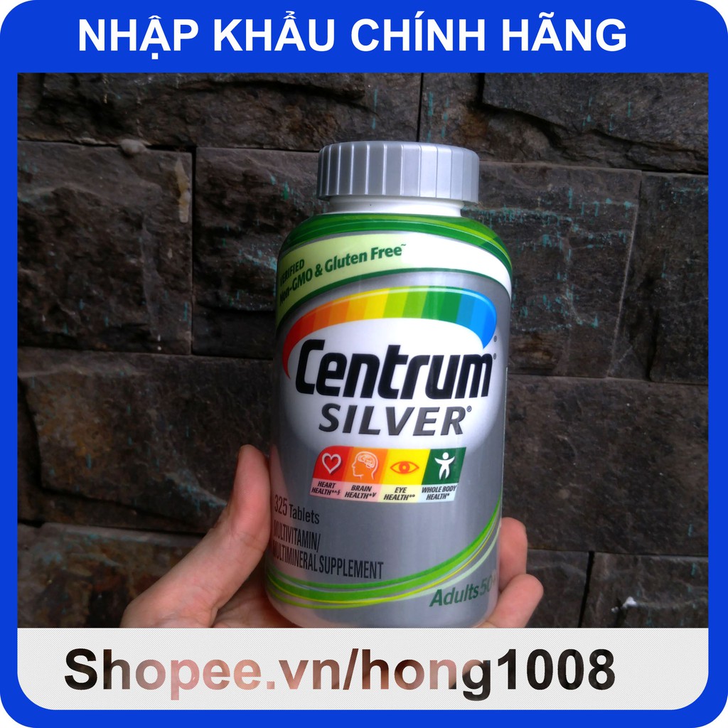 Vitamin tổng hợp Centrum Silver Adults 50+ 325 viên của Mỹ