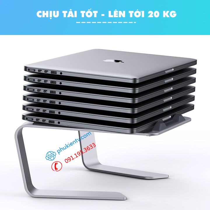 Giá Đỡ Laptop Stand Notebook Macbook Surface P49 - Kệ Đỡ Máy tính xách tay -  Hợp kim nhôm - Kiêm tản nhiệt