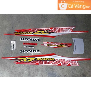 Tem xe Wave Anpha 2011 LOẠI như ZIN, TEM XỊN - MÀU ĐỎ CỜ