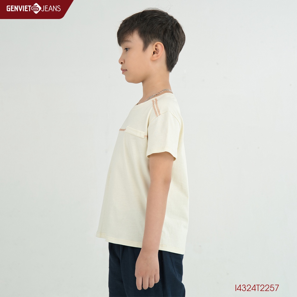 Áo T Shirt Bé Trai Genviet In Họa Tiết Chữ I4324T2257
