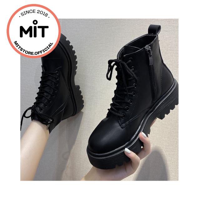 BOOTS CỔ THẤP ULZZANG KÉO KHOÁ