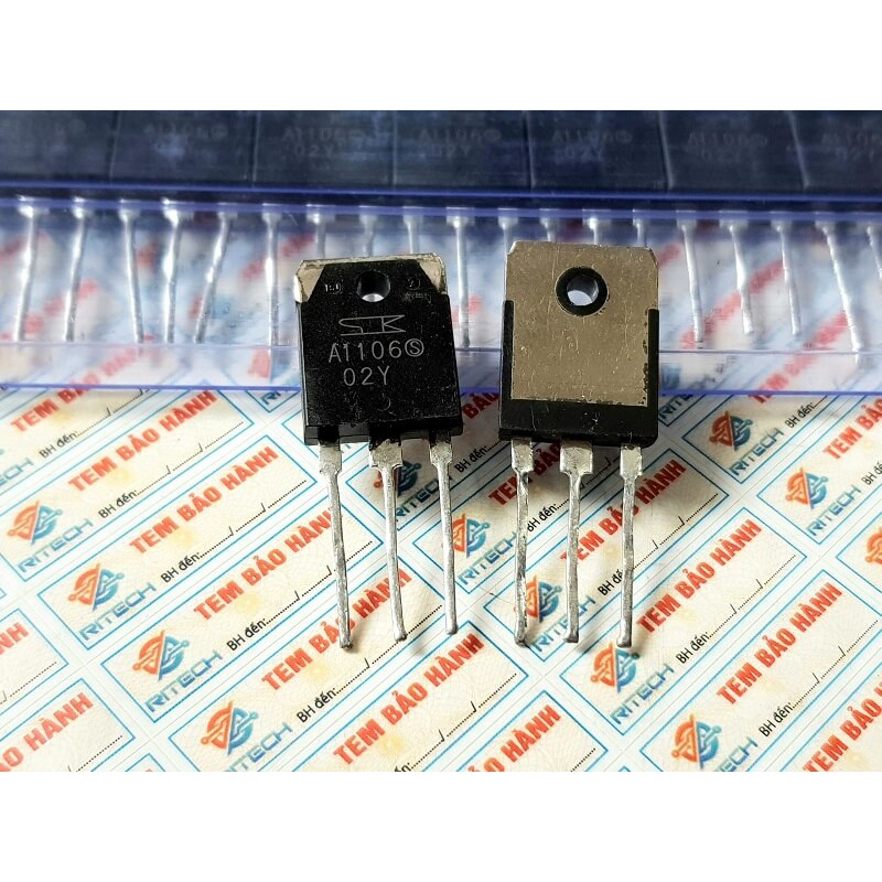 [Combo 3 chiếc] A1106, 2SA1106 Transistor PNP 10A/140V TO-3P Tháo Máy