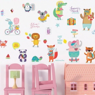 Decal dán tường - Giấy dán tường - Động vật hoạt hình cho bé - kiddecals - SK7151 Zooyoo
