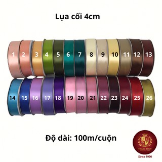 Ruy băng nơ lụa cối 4cm đài loan