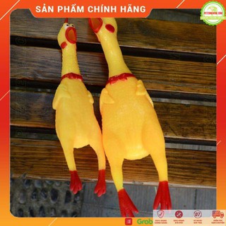 ĐỒ CHƠI CON GÀ KÊU Ó Ó Ò O CHO CHÓ MÈO  3 SIZE