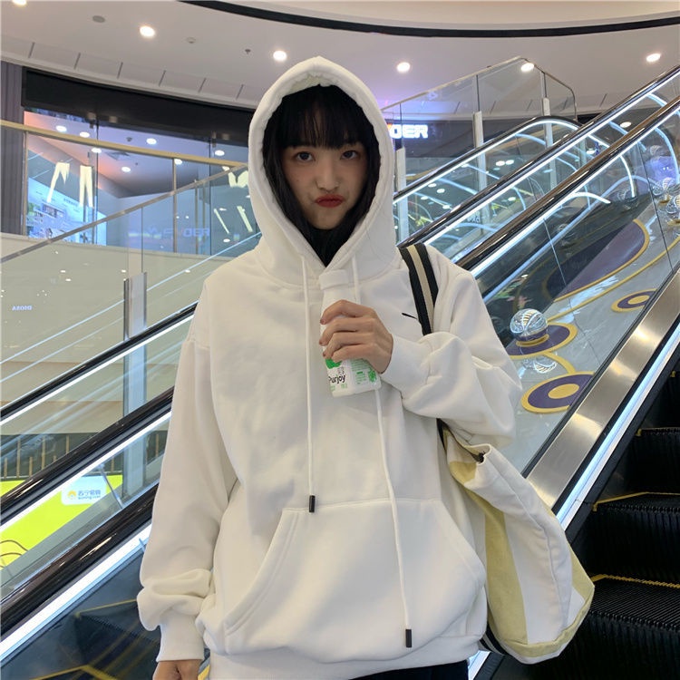 Áo Hoodie Mỏng Dáng Rộng Màu Xanh Lá Huỳnh Quang Thời Trang Xuân Thu 2021