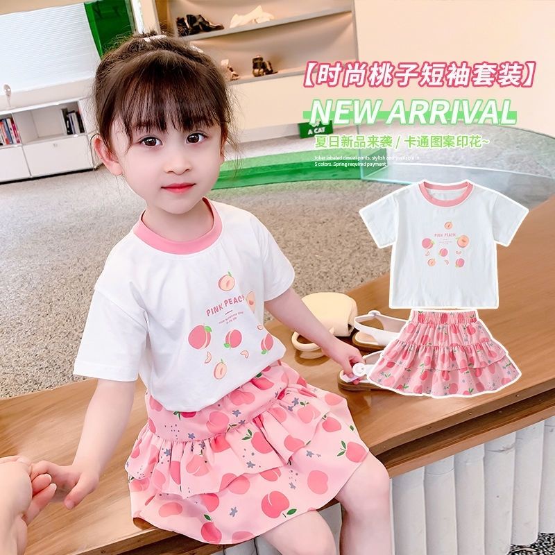 Set Áo Thun Tay Ngắn + Chân Váy Xếp Ly Thiết Kế Mới Thời Trang Mùa Hè Theo Phong Cách Hàn Quốc Cho Nữ