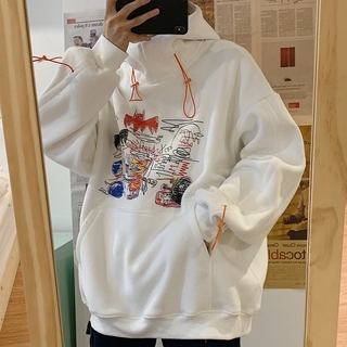 Áo Hoodie Dáng Rộng Cổ Cao Cá Tính Trẻ Trung Năng Động Thời Trang