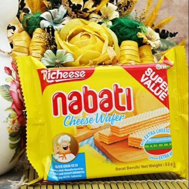 Bánh xốp Nabati kem pho mai thẻ 52g