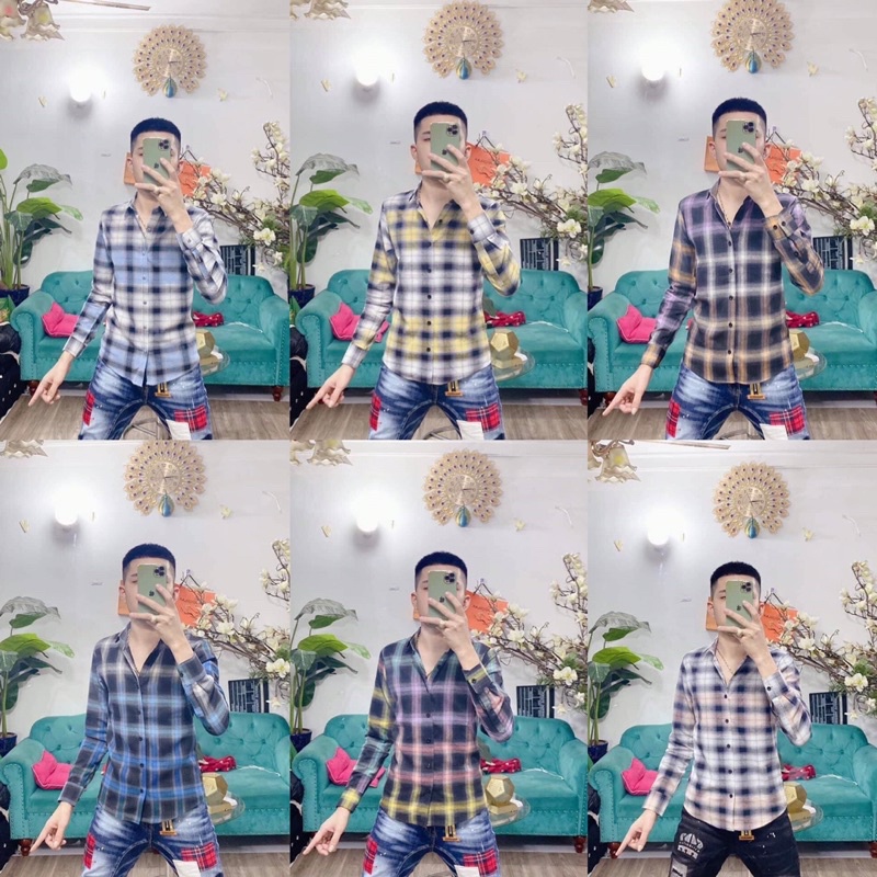 [HÀNG CAO CẤP] Áo sơ mi nam dài tay ,chất liệu cotton thoáng mát, không nhăn, không bai xù