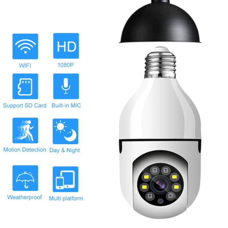 Camera Giám Sát An Ninh Wifi Yoose HK211 1080p Bóng Đèn - Ban Đêm Có Màu - Xoay 360 Độ Chính Hãng