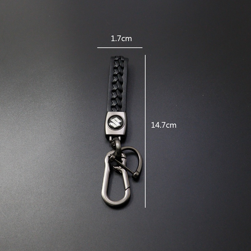 1 Móc Khóa Da Hình Logo Xe Hơi SUZUKI VITARA SX4 SWIFT DZire IGNIS Alto Spacia Jimny