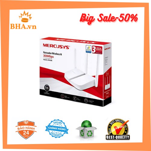 Bộ phát wifi Mercusys 3 râu MW305R