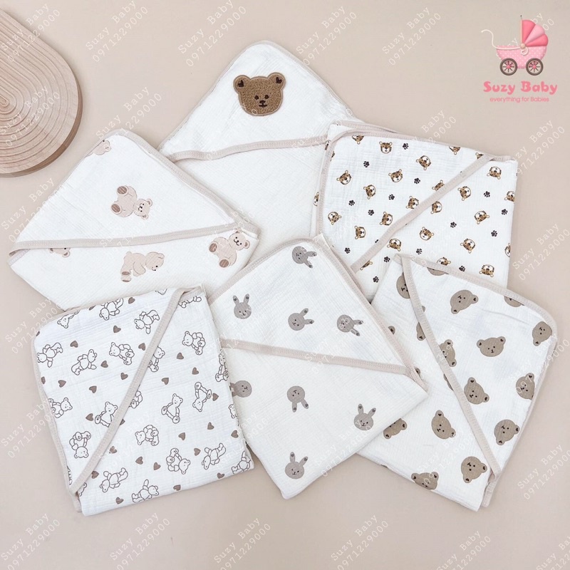 Ủ CHOÀNG ORGANIC CHO BÉ 4 LỚP, Suzy baby