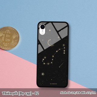 Ốp lưng kính 3D iPhone XR cung hoàng đạo