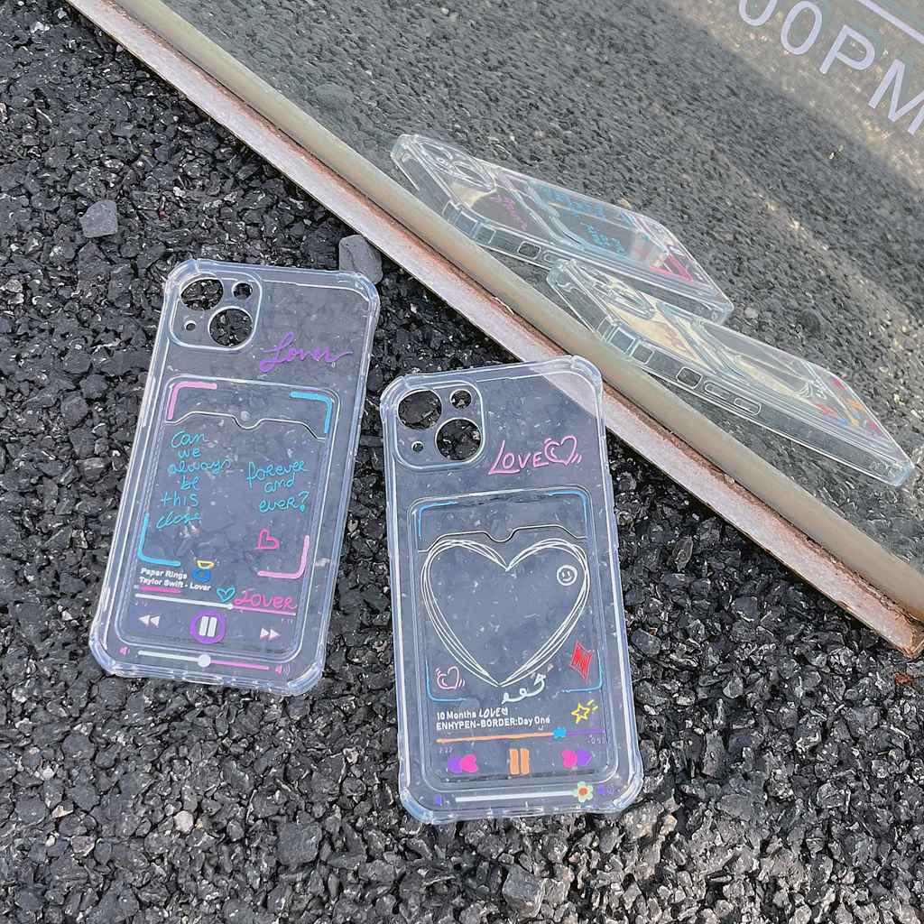 Ốp Điện Thoại tpu Mềm Trong Suốt Chống Trầy Chống Rơi Cho iphone 11 14 15 13 12 pro max x xr 7 / 8plus