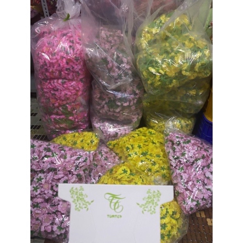 Sỉ 1kg hoa mai rời, hoa mai chùm trang trí