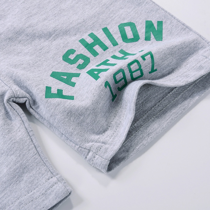 Quần Short Thể Thao Bằng Cotton Màu Trơn Thời Trang Mùa Hè Cho Bé Trai 1-9 Tuổi