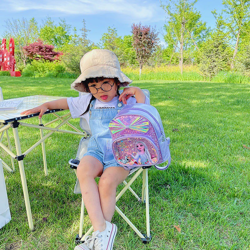 Balo mini phối nơ kim sa lấp lánh thời trang cho bé gái