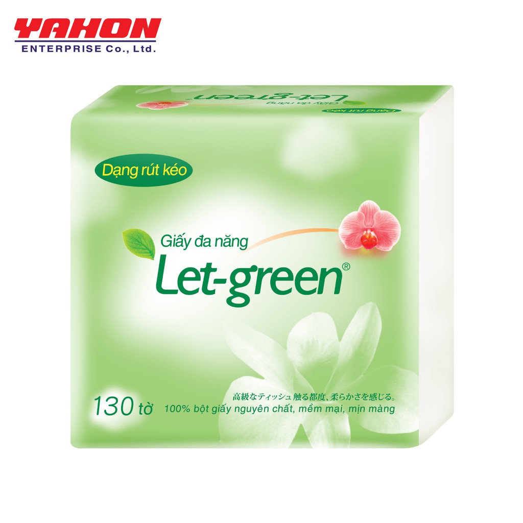 { TẶNG 1 HỘP NHỰA ĐỂ BÀN} - BỘ 6 TÚI GIẤY VỆ SINH ĐA NĂNG LET-GREEN 10*21CM 130 TỜ