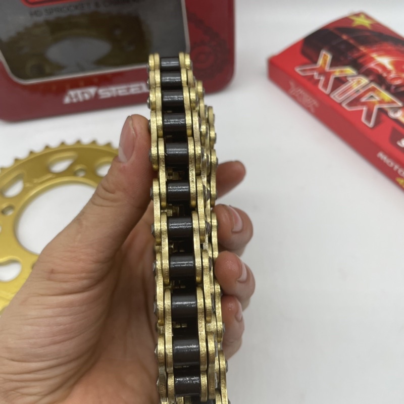 Nhông sên dĩa vàng X1R gắn Sirius, Dream, Wave Chính Hãng X1r