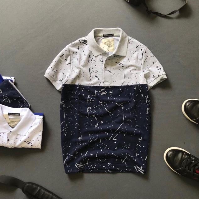 ALBUM 439 - ÁO THUN VNXK COTTON CỔ BÊ PHỐI MÀU RẰN RI