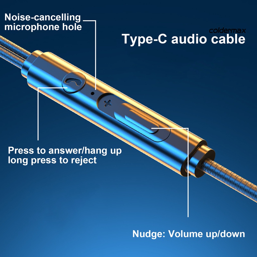 Tai Nghe Nhét Tai Jack 3.5mm/Type-C Có Micro Cho Chơi Game Thể Thao