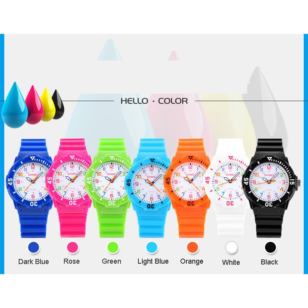 [GIÁ HỦY DIỆT]  Đồng hồ unisex đồng hồ trẻ em chống nước skmei 1043 | BigBuy360 - bigbuy360.vn