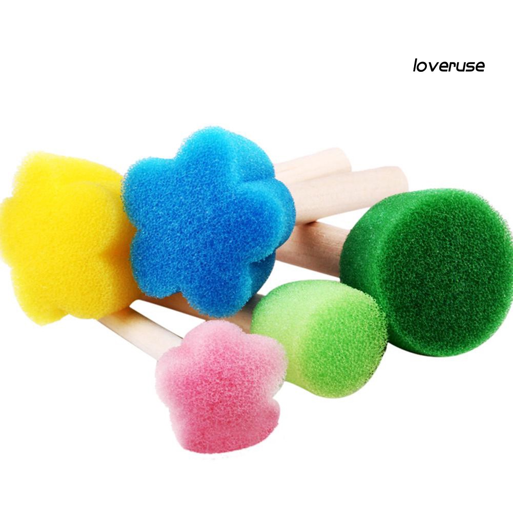 Set 5 Cọ Bọt Biển Vẽ Tranh Dành Cho Bé