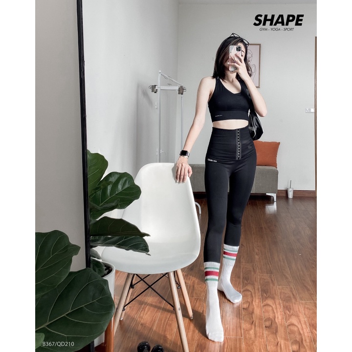 Quần legging nữ cạp cao Latex gen bụng A.mi [QD210]