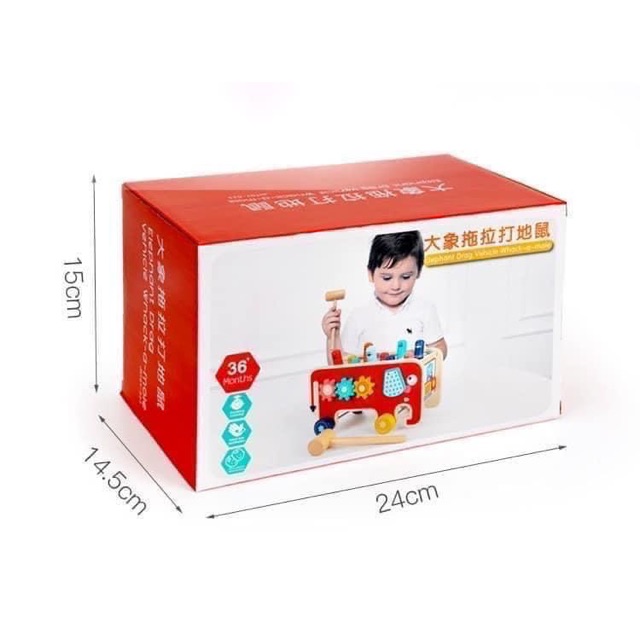 Đồ chơi đập chuột bằng gỗ vui nhộn
